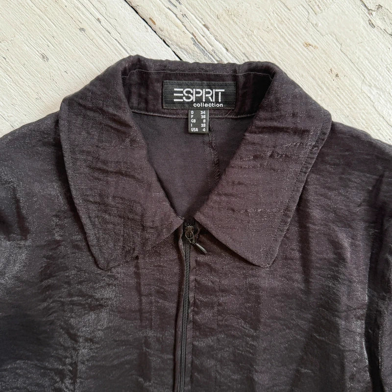Black Esprit Zip Shirt Jacket