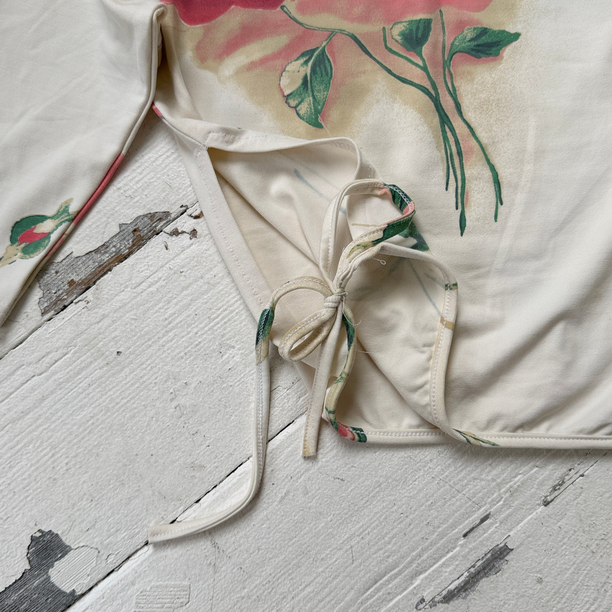 Floral Tie Detail Top