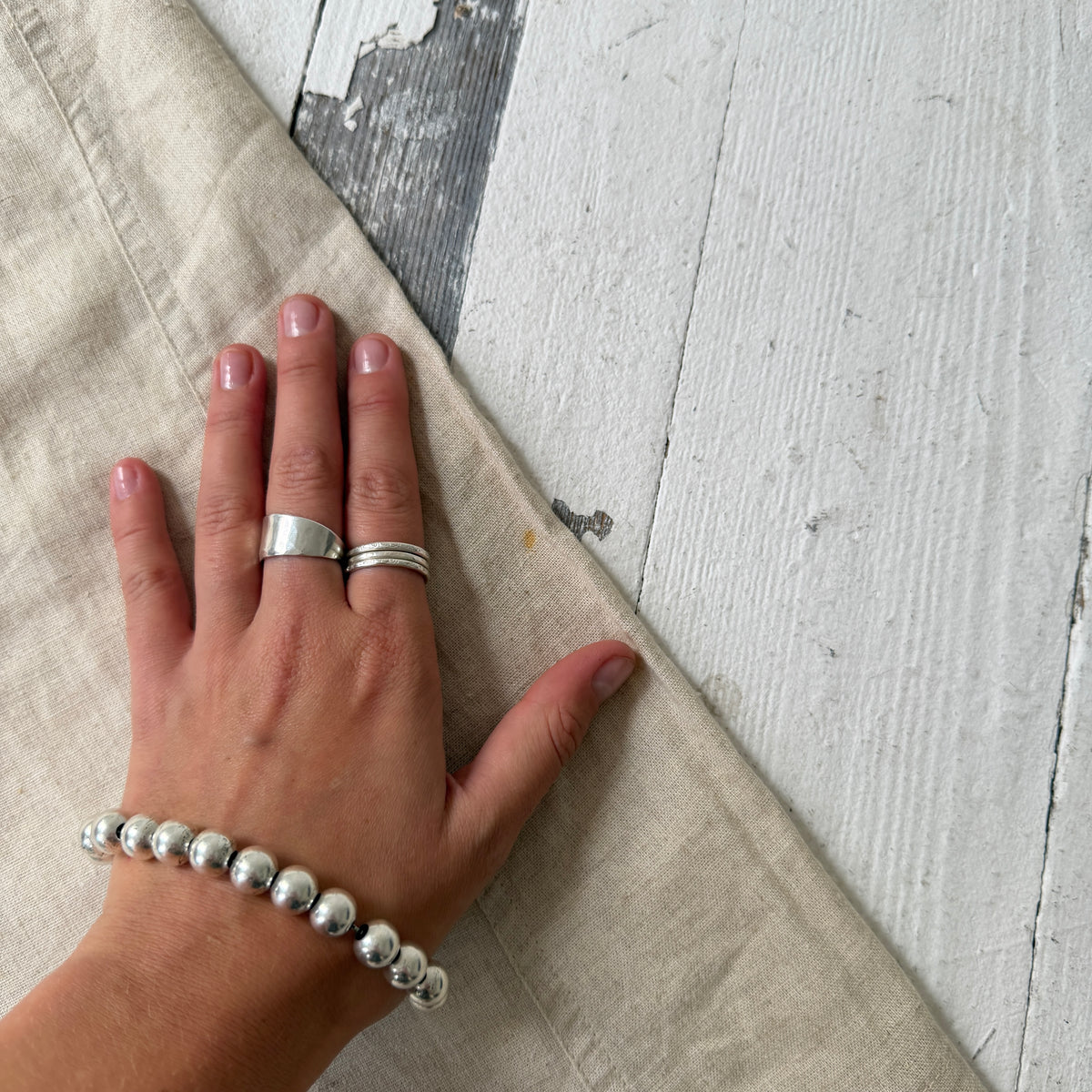 1990s Natural Linen Maxi Skirt
