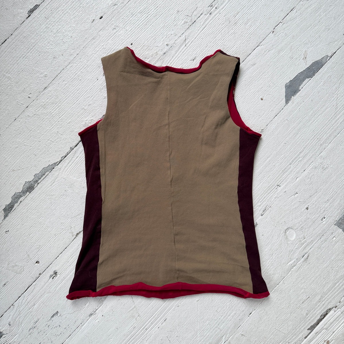 Patterned Mesh Tank Top