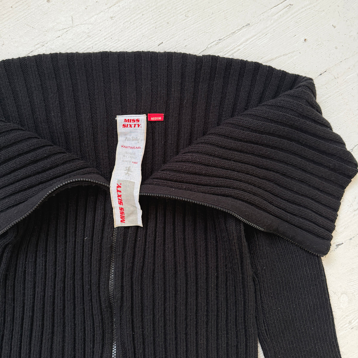 Miss Sixty Wool Blend Zip Knit