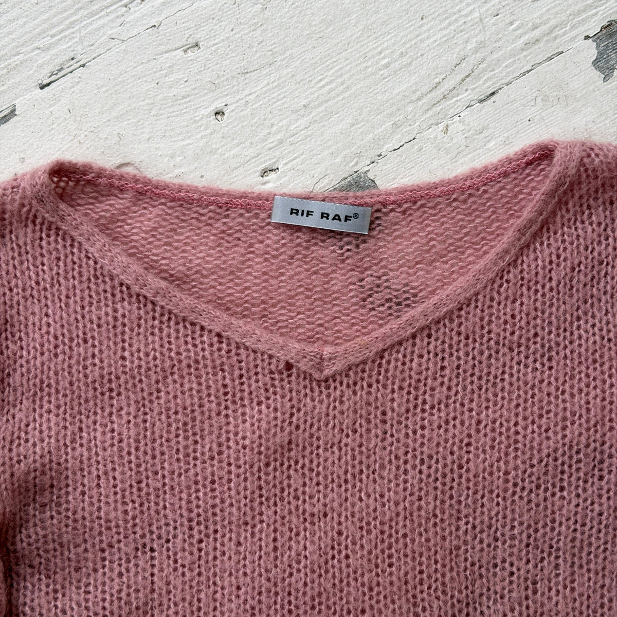 Pink & Purple Ombre Mohair Blend Jumper