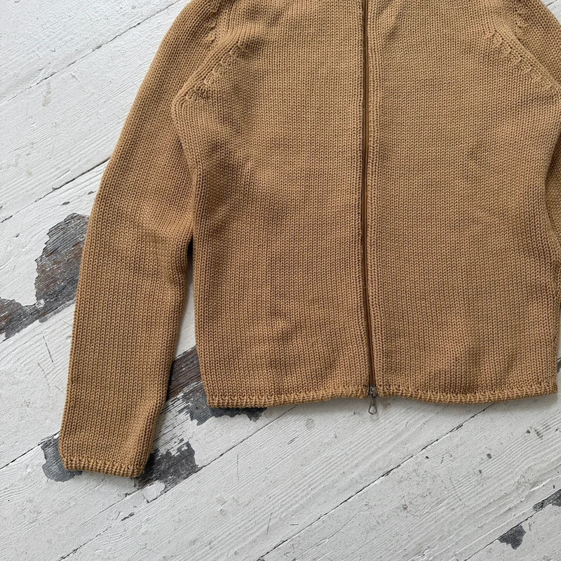 Italian Vintage Pure Wool Double Zip Jumper
