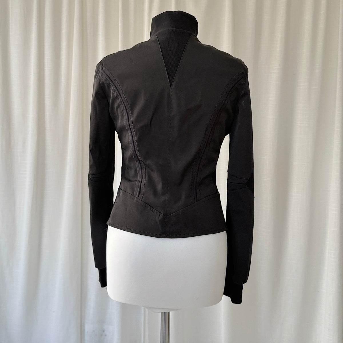 Black Technical Bomber Jacket