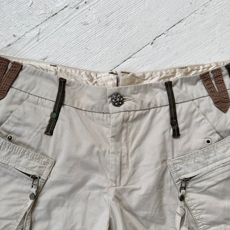 2000s Low Rise Utility Cargo Shorts