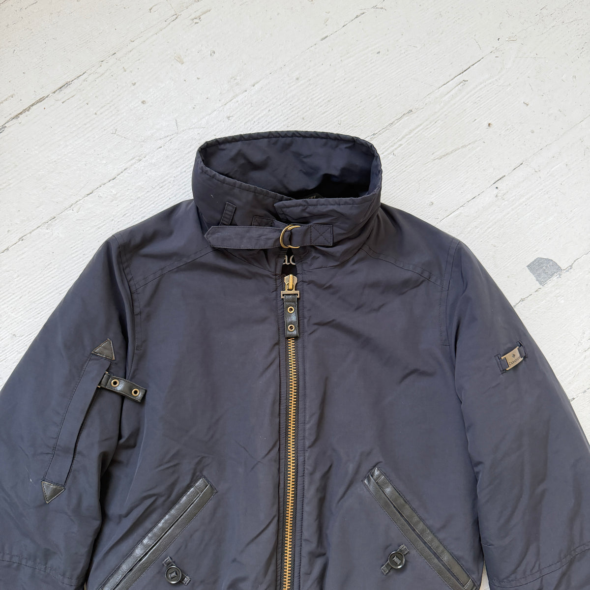 2000s Navy Padded Utility Bomber Jacket