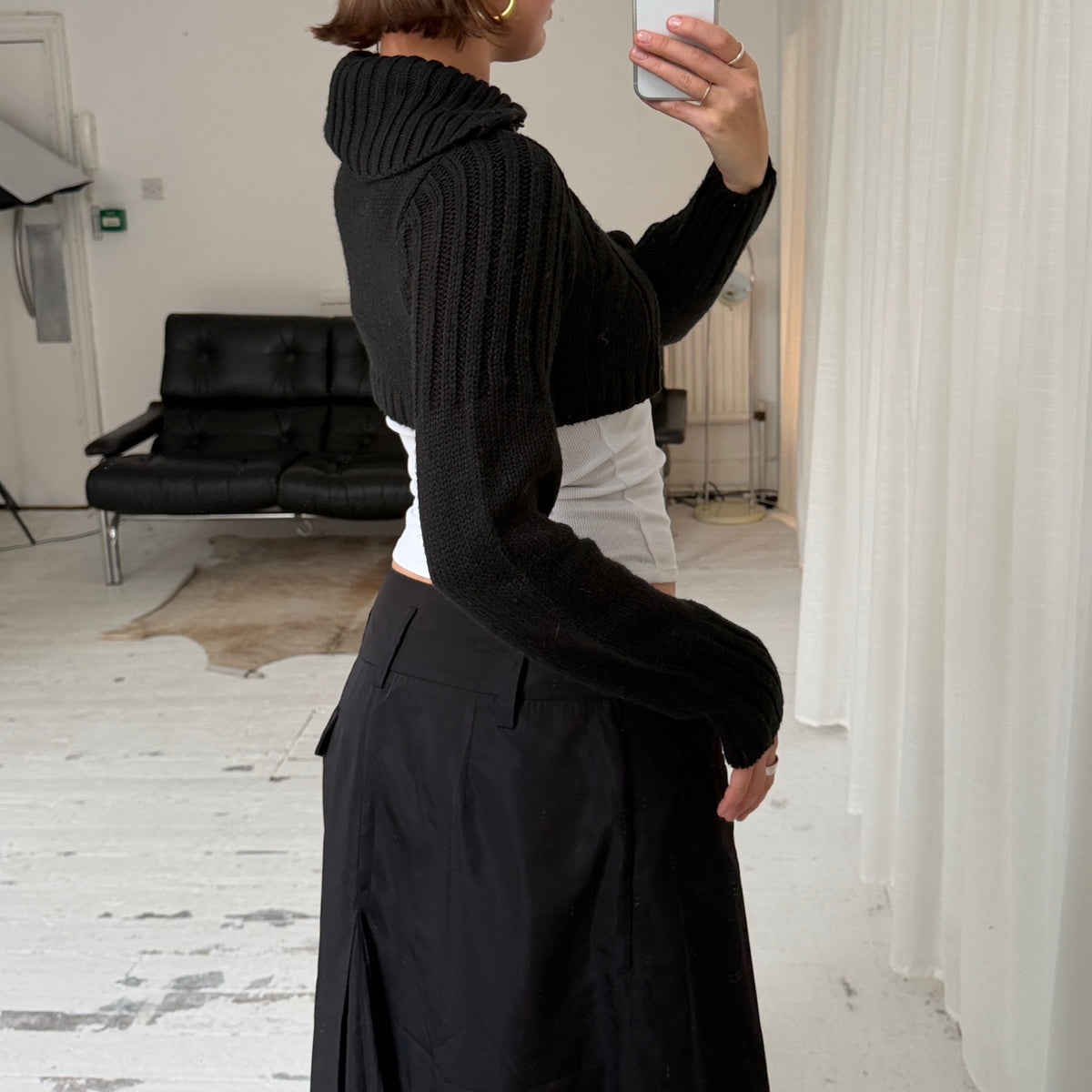 2000s Asymmetrical Knit Bolero