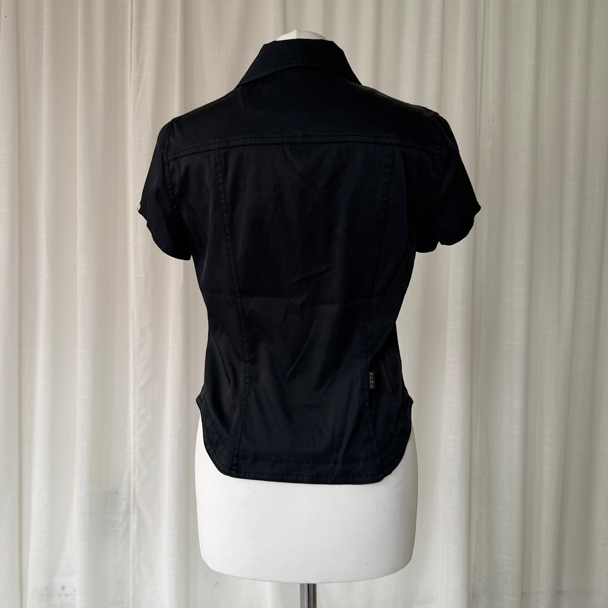 Italian Vintage Black Cargo Shirt