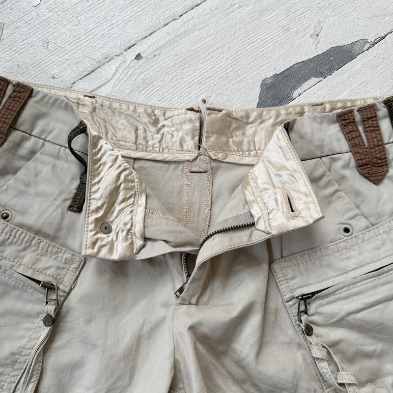 2000s Low Rise Utility Cargo Shorts