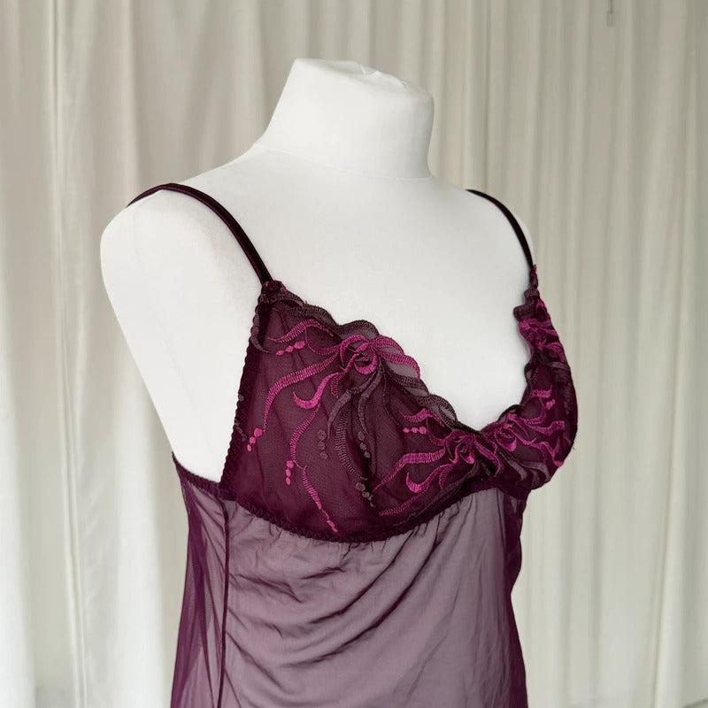 2000's Sheer Mesh Cami Top