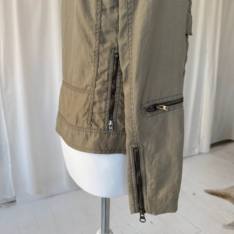 Aspesi Khaki Utility Cargo Jacket