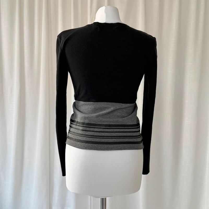 00s Graphic Print Long Sleeve Top