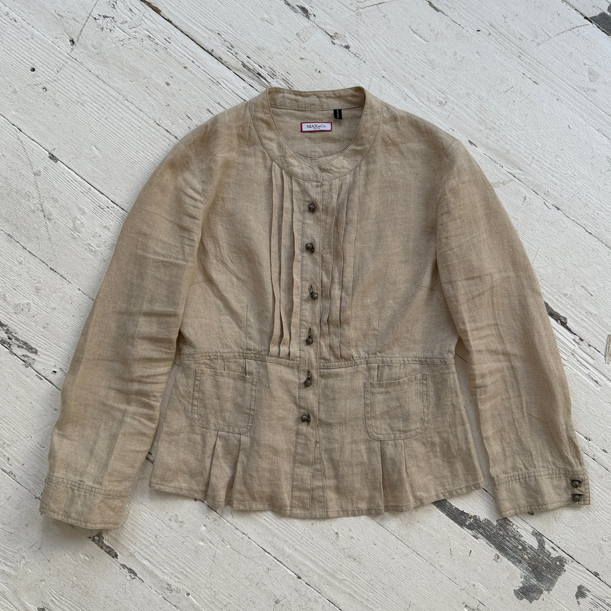 MAX&Co. Linen Tailored Shirt Jacket