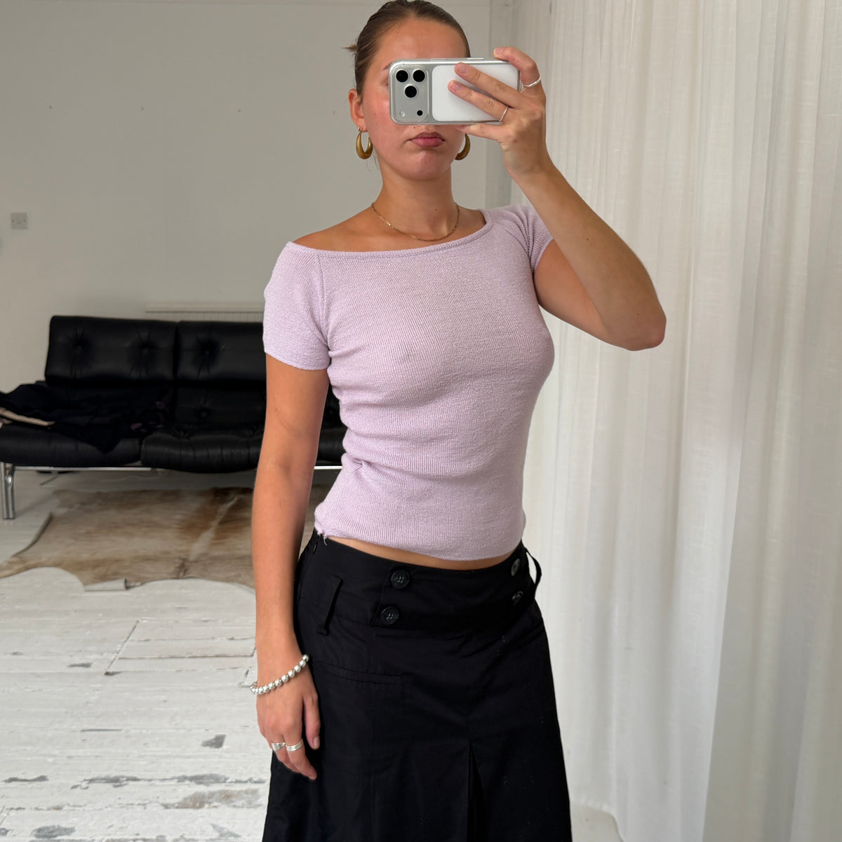 Lilac Knit Top