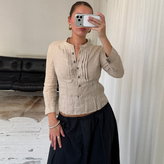 MAX&Co. Linen Tailored Shirt Jacket