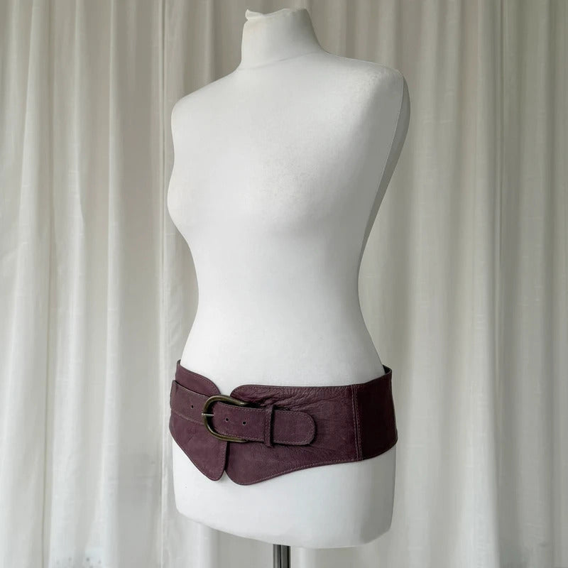 1990s Chunky Wide Leather Belt