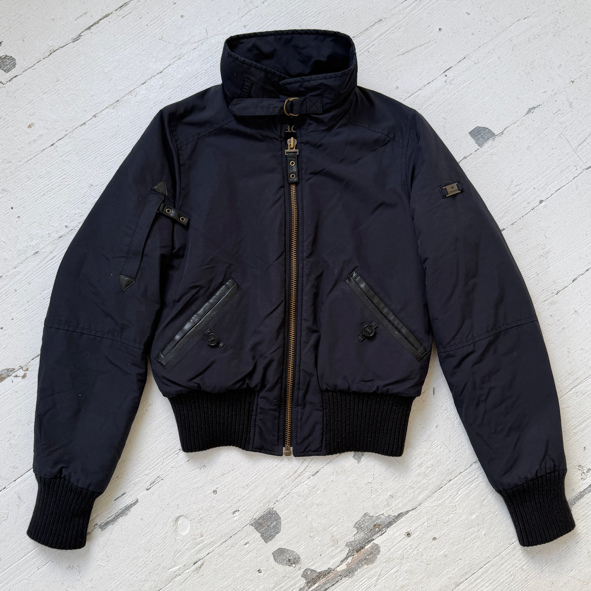 2000s Navy Padded Utility Bomber Jacket