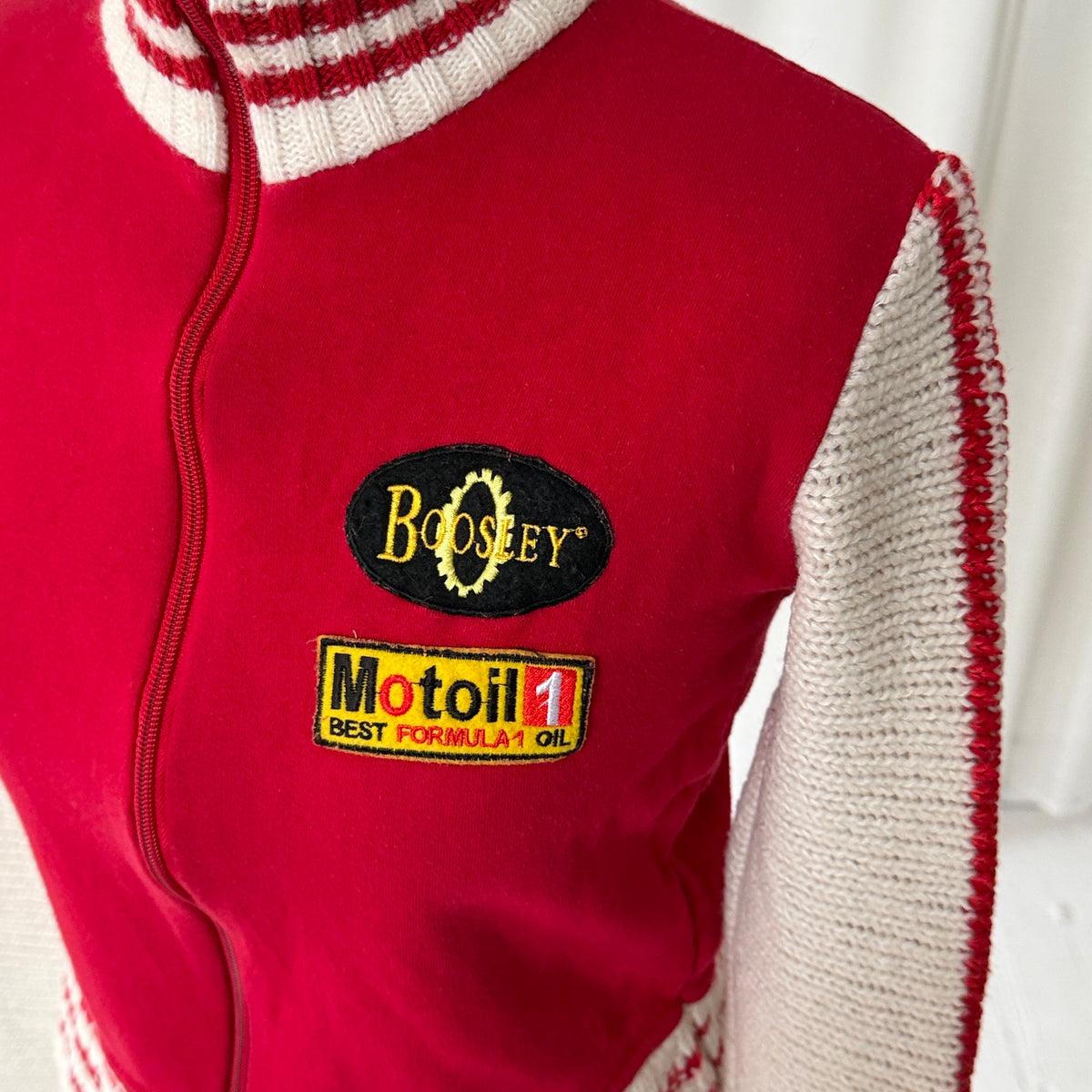 90s Knit Double Zip Moto Jumper