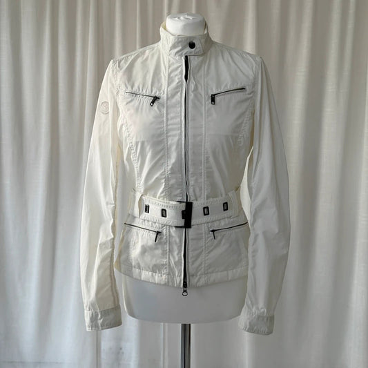 White Belted Utility Jacket