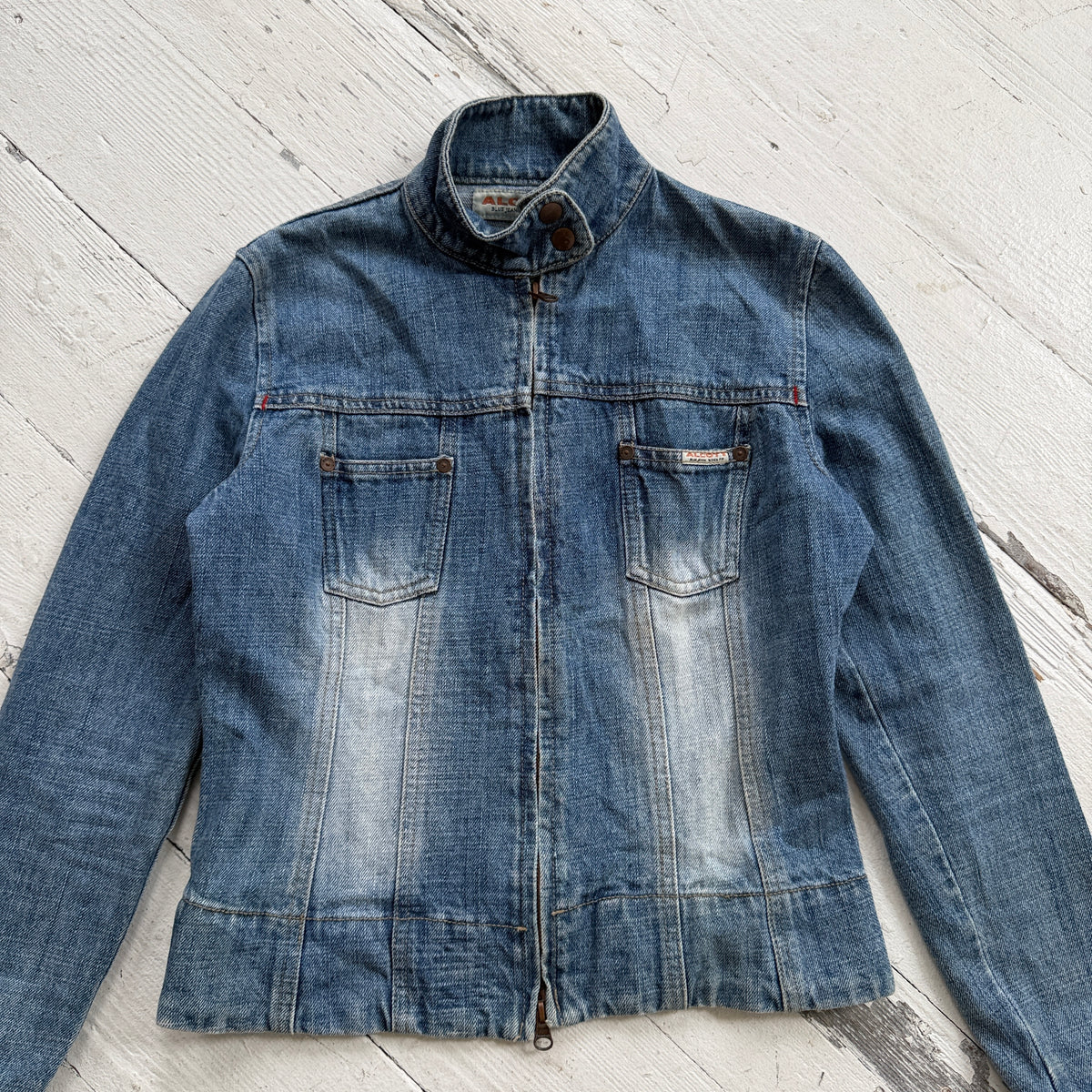 Early 2000’s Double Zip Denim Jacket