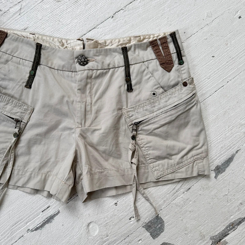 2000s Low Rise Utility Cargo Shorts