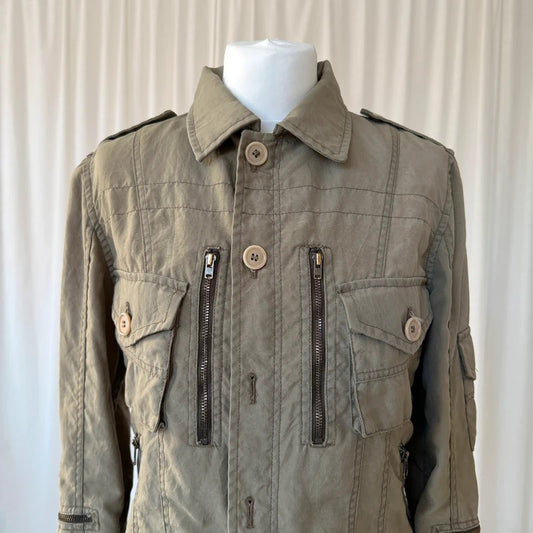 Aspesi Khaki Utility Cargo Jacket