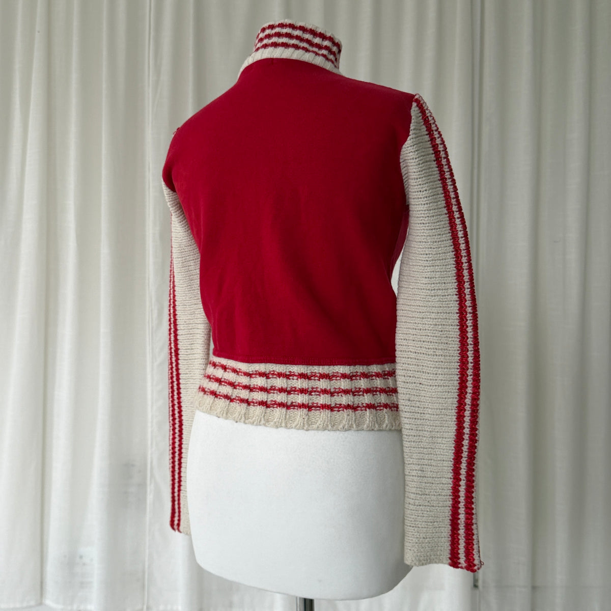 90s Knit Double Zip Moto Jumper