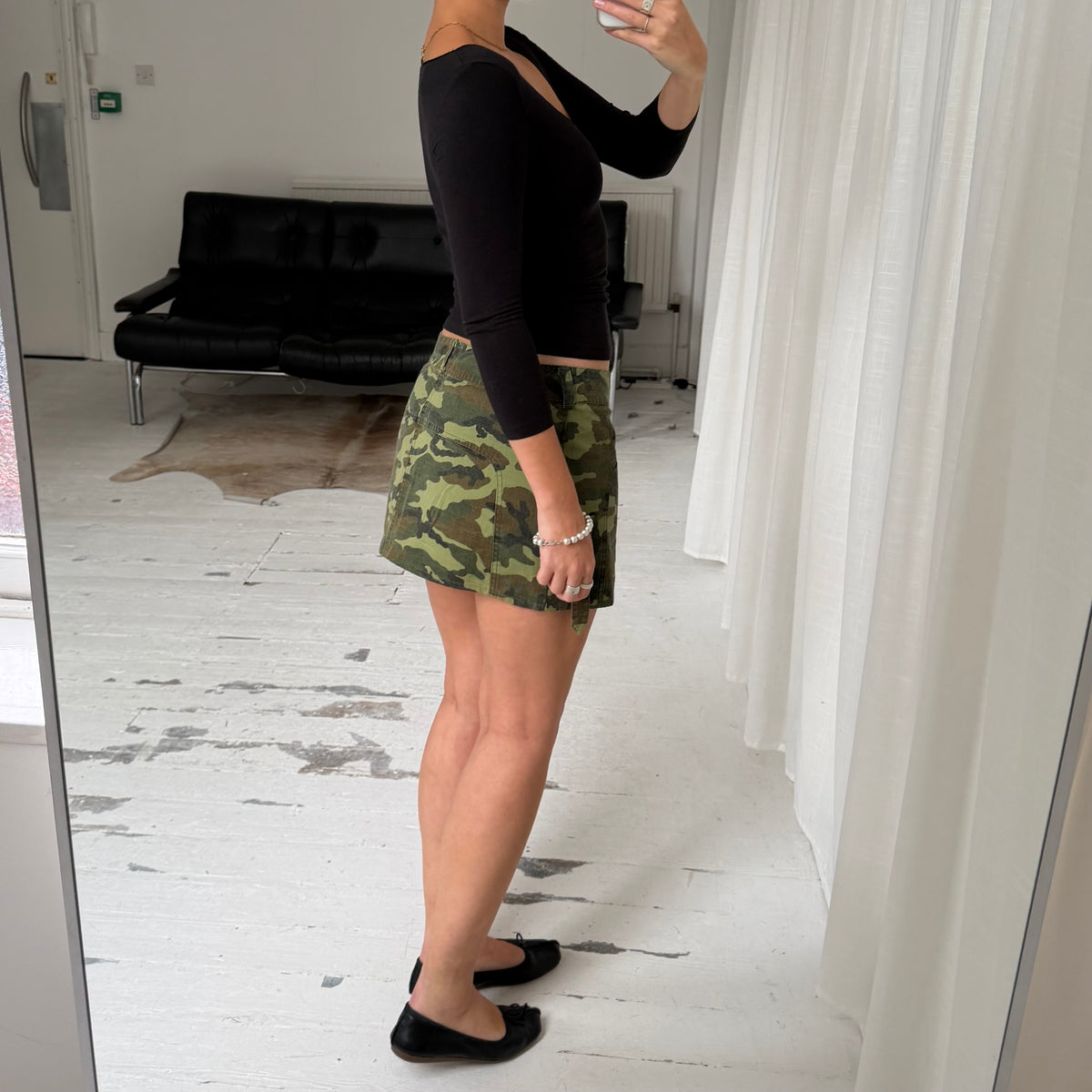 2000s Camo Utility Mini Skirt