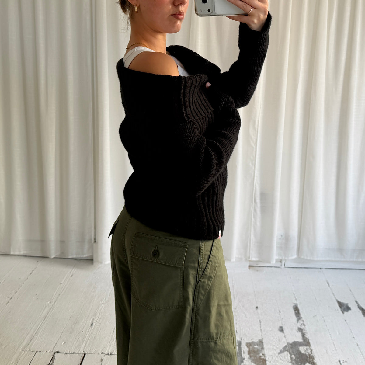 Miss Sixty Wool Blend Zip Knit