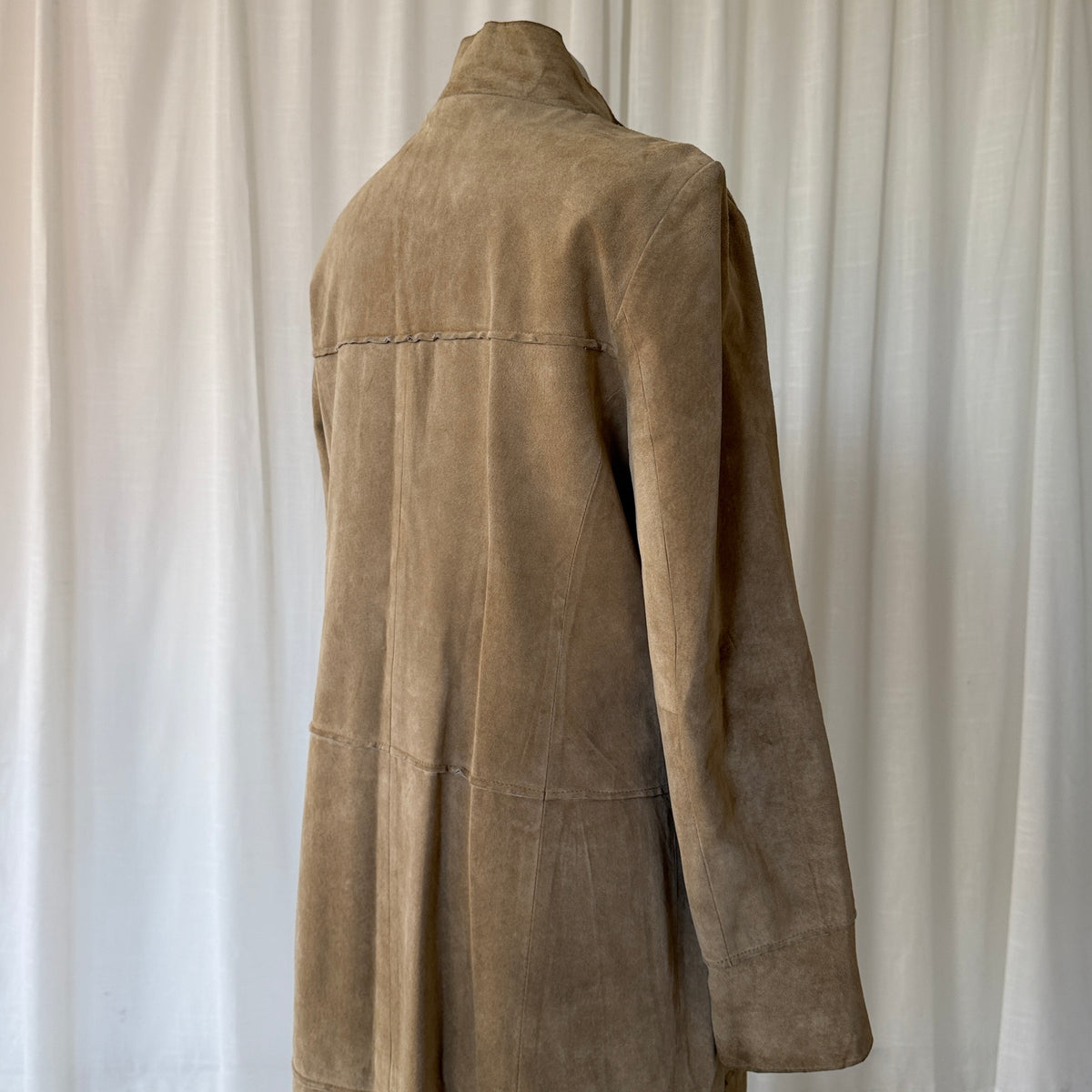 1990s Suede Trench Coat