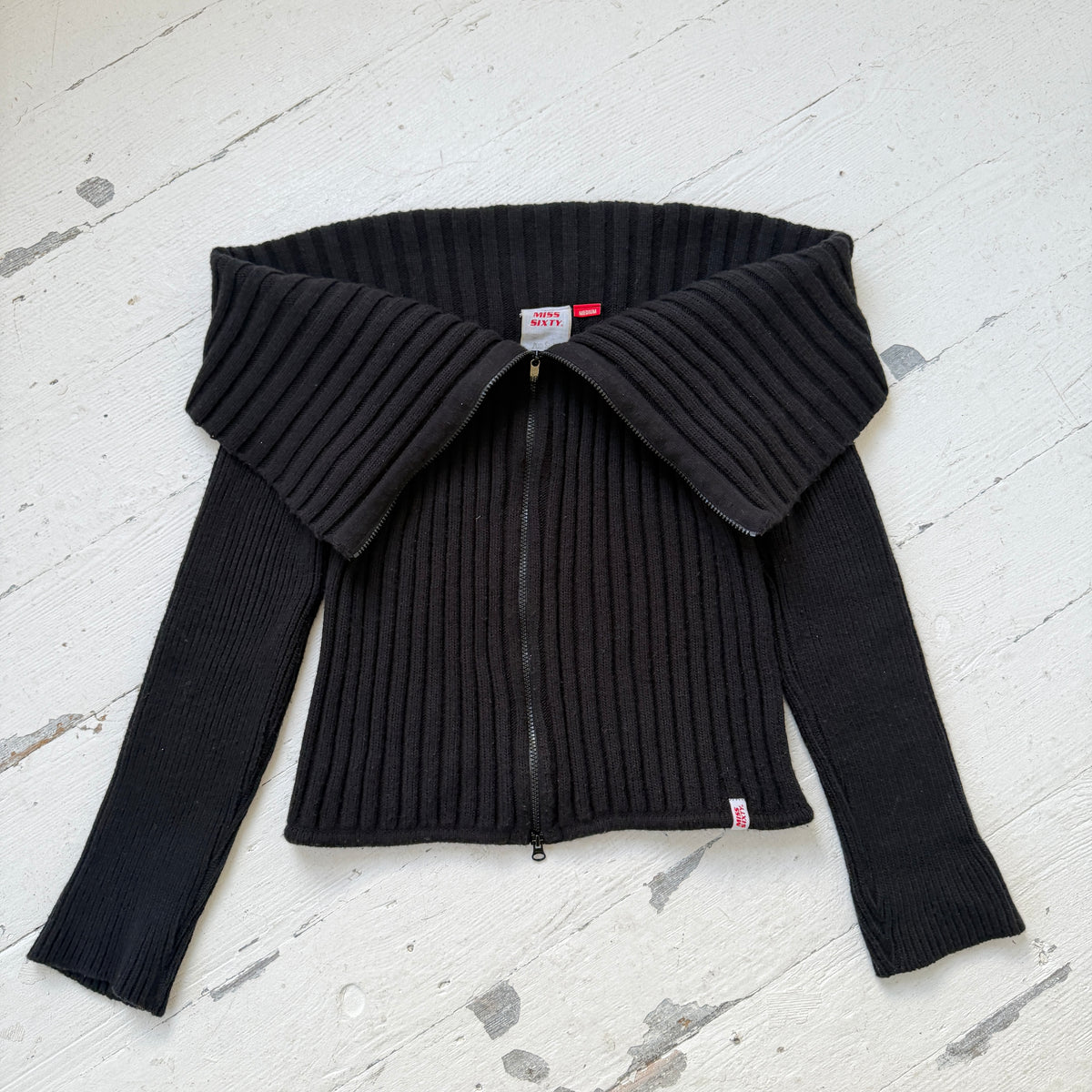 Miss Sixty Wool Blend Zip Knit