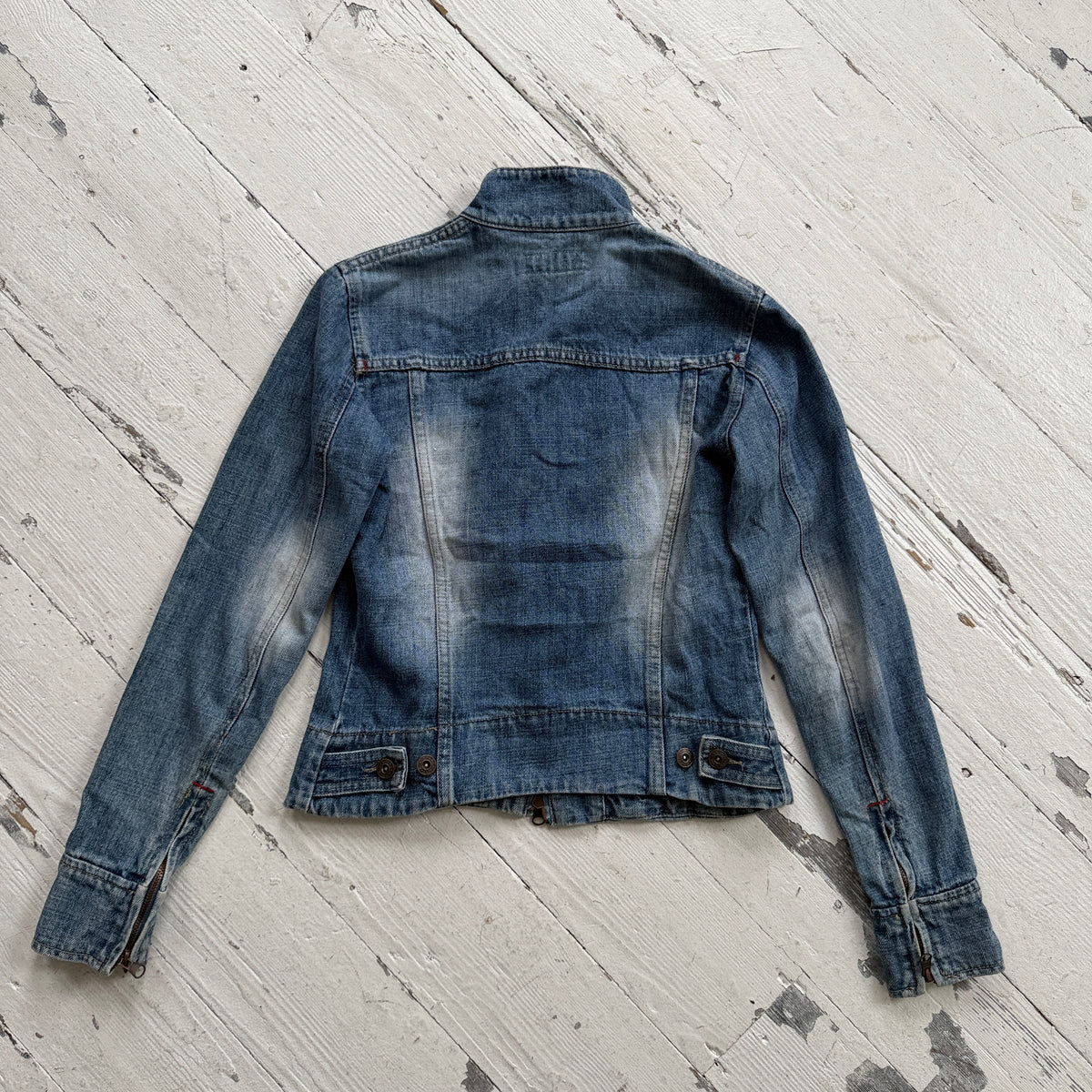 Early 2000’s Double Zip Denim Jacket