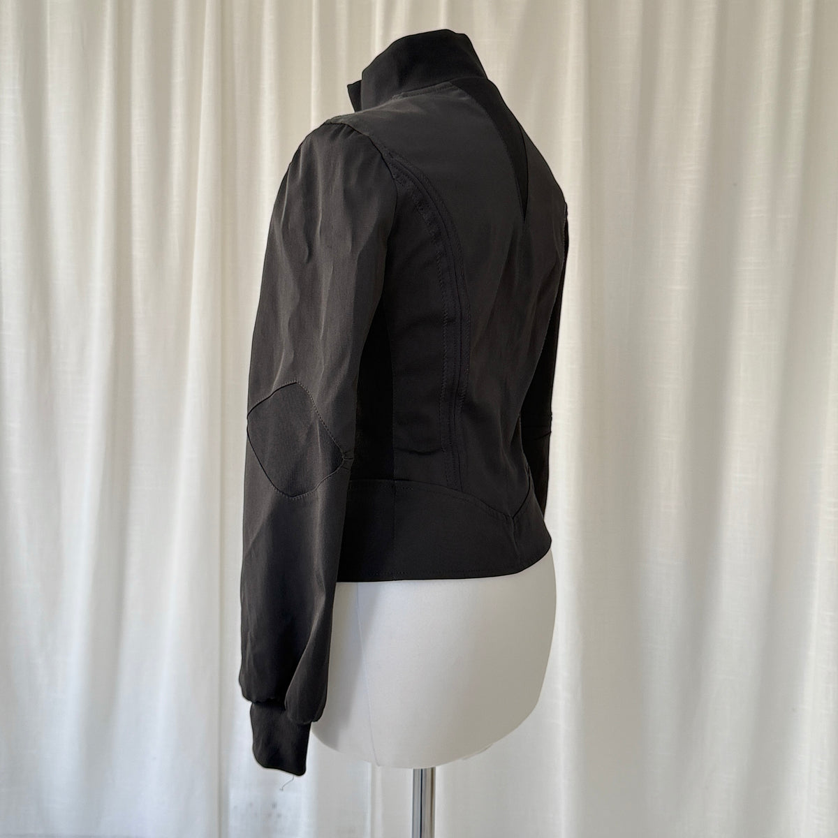Black Technical Bomber Jacket