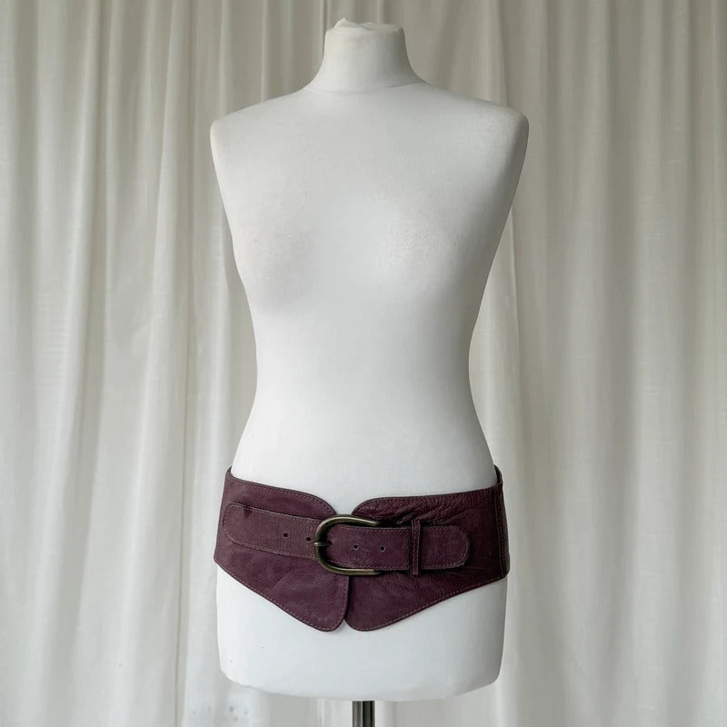 1990s Chunky Wide Leather Belt
