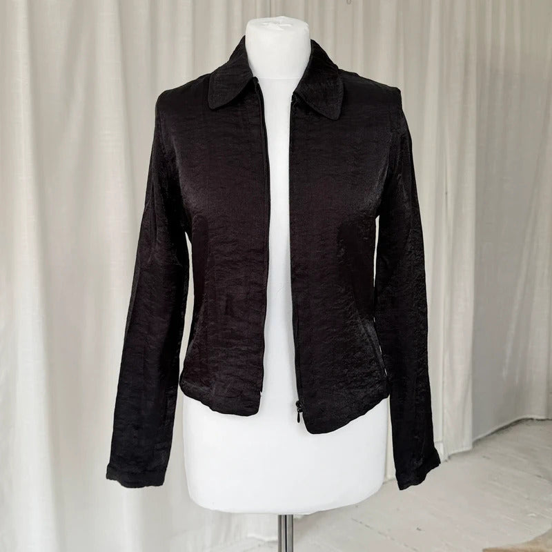Black Esprit Zip Shirt Jacket