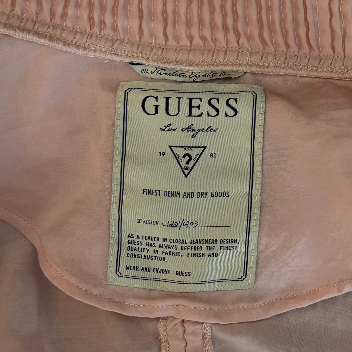 2000s Guess Pink Ruched Bomber Jacket