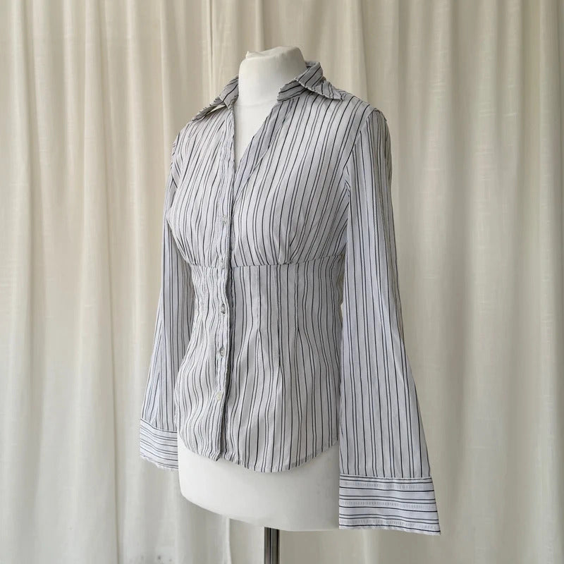 90s Fitted Pinstripe Shirt