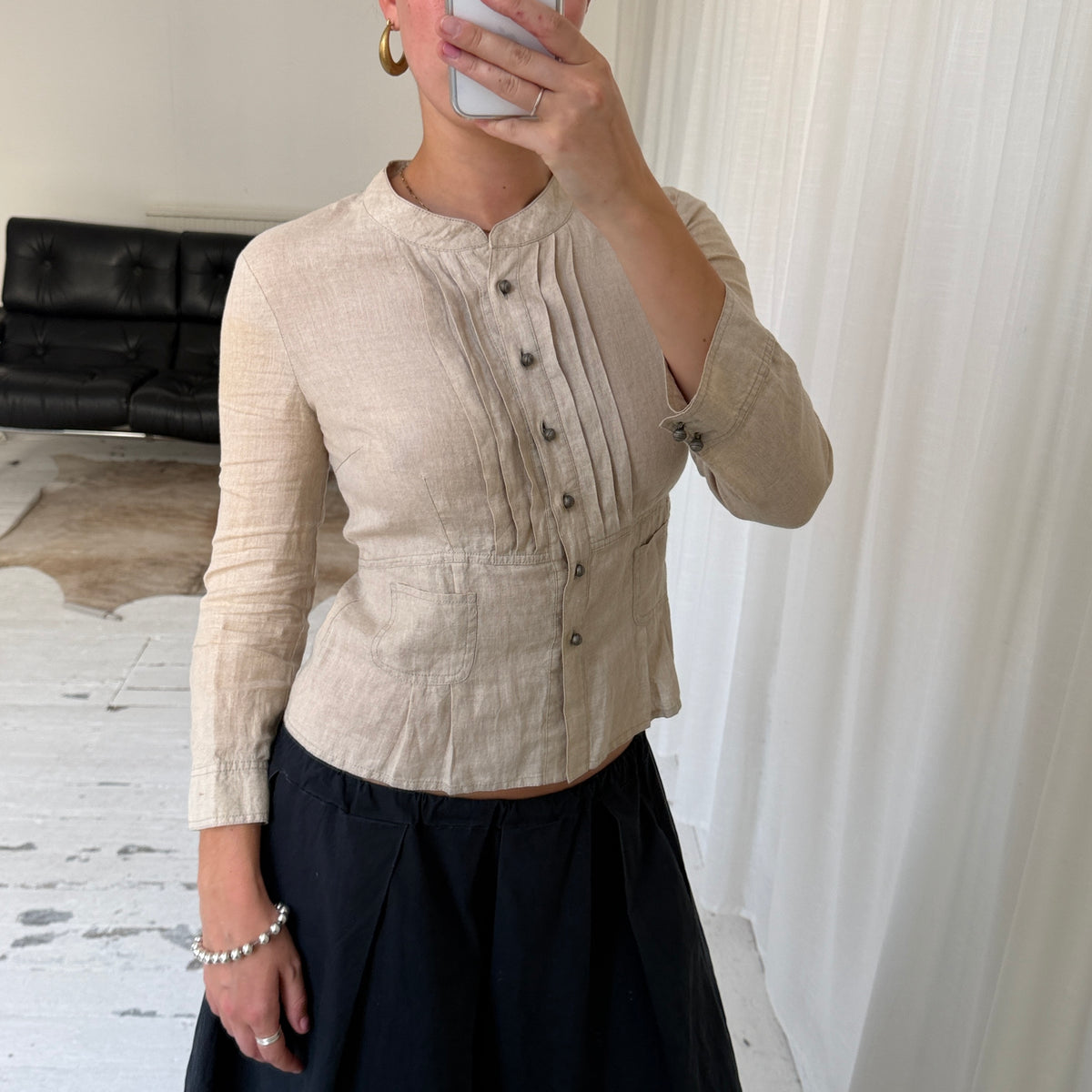 MAX&Co. Linen Tailored Shirt Jacket