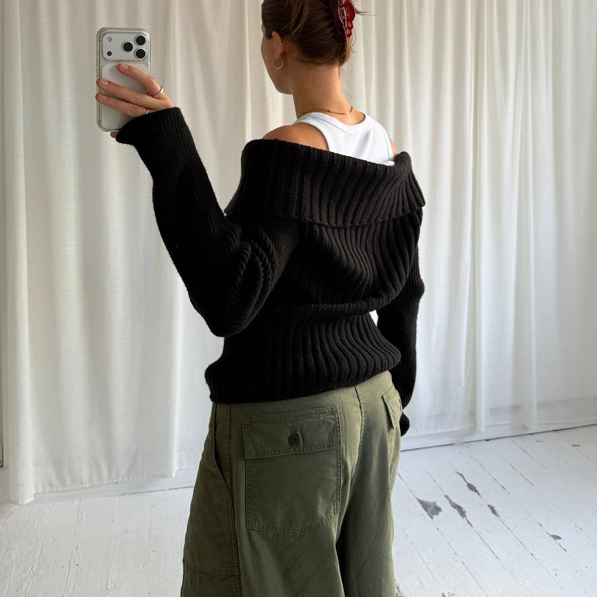 Miss Sixty Wool Blend Zip Knit