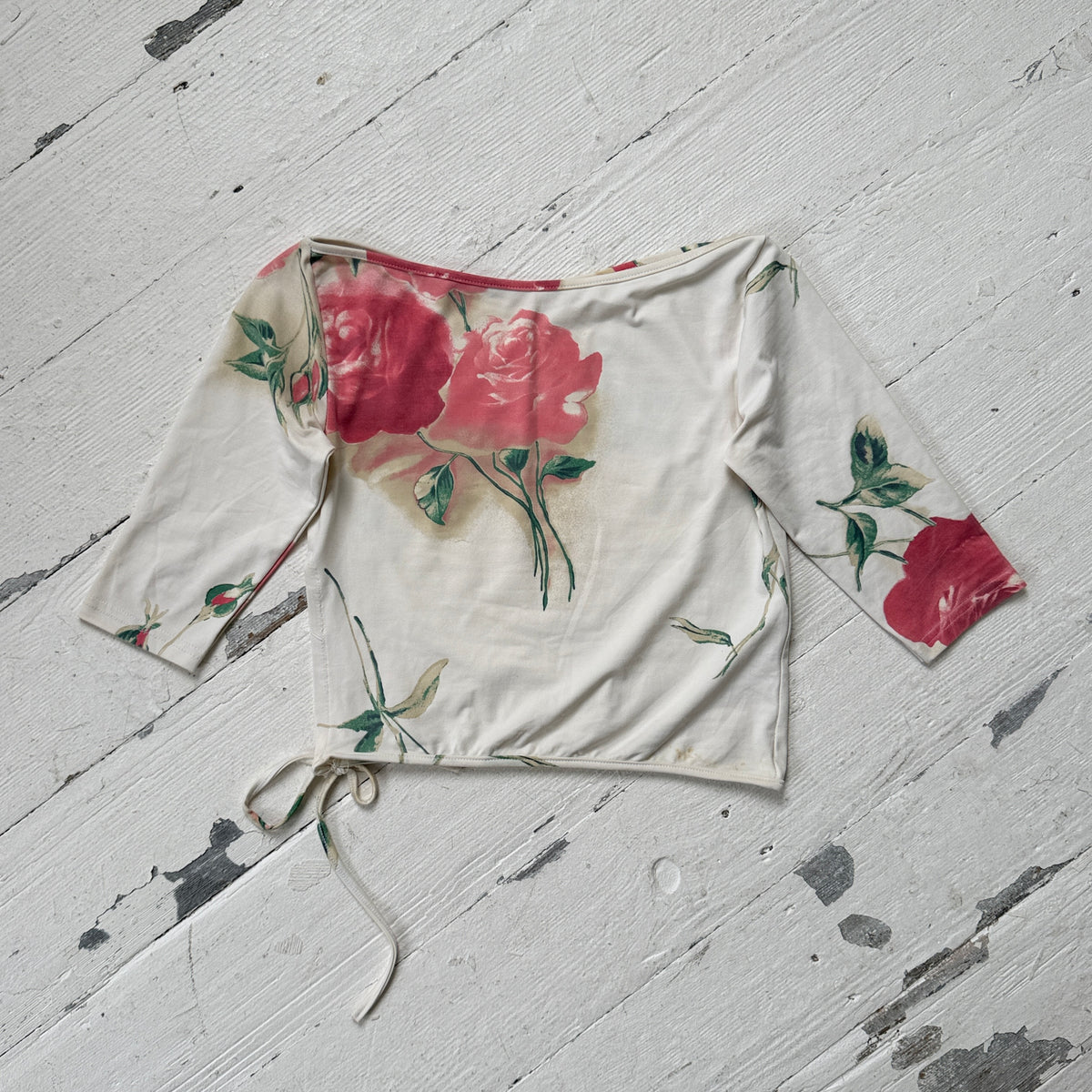 Floral Tie Detail Top