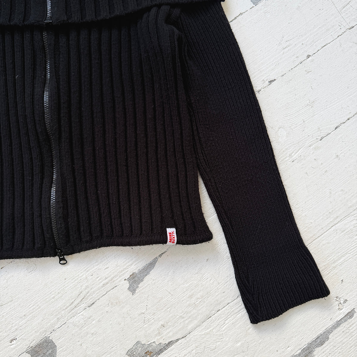 Miss Sixty Wool Blend Zip Knit