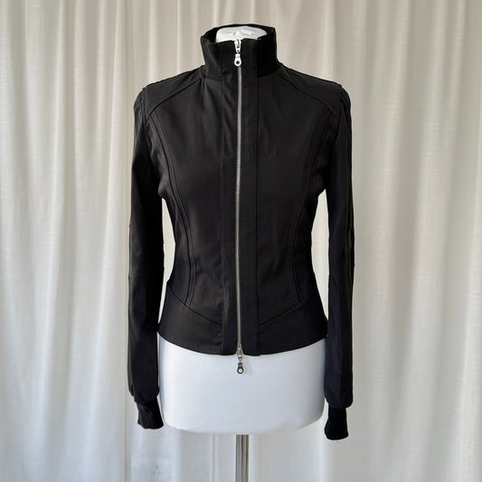 Black Technical Bomber Jacket