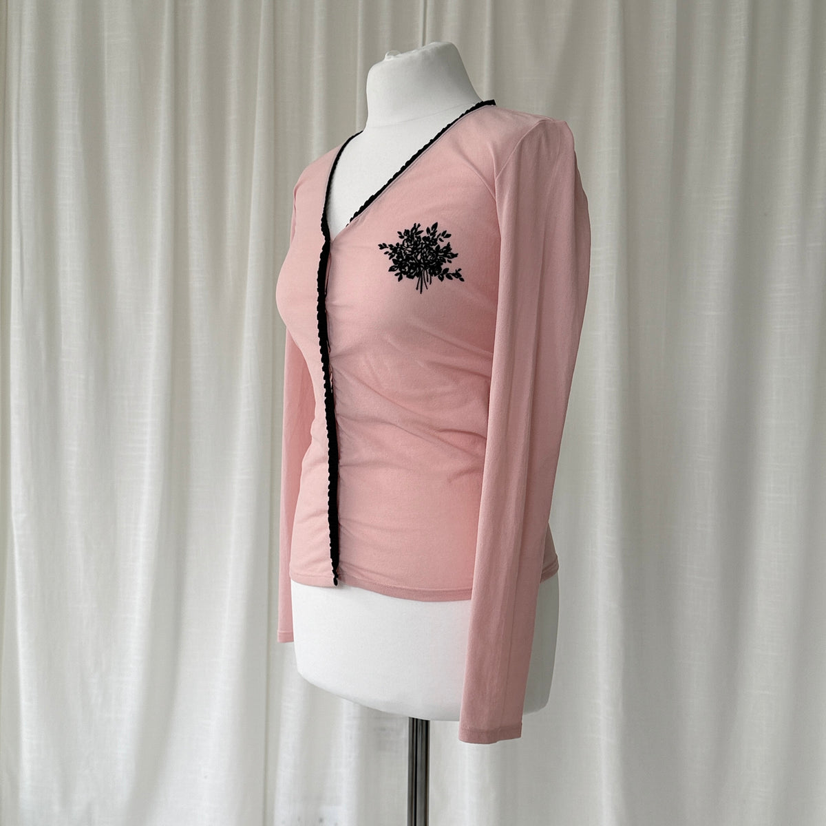 Blugirl Blumarine Pink Mesh Cardigan
