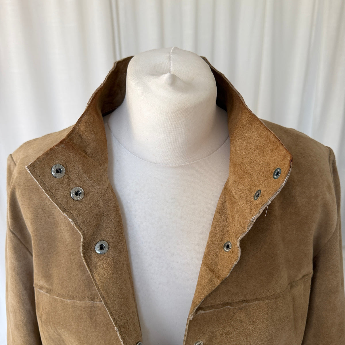 1990s Suede Trench Coat