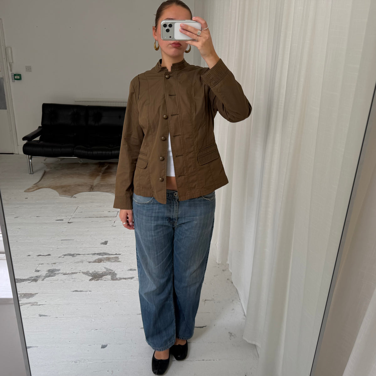 Khaki Military Utility Jacket