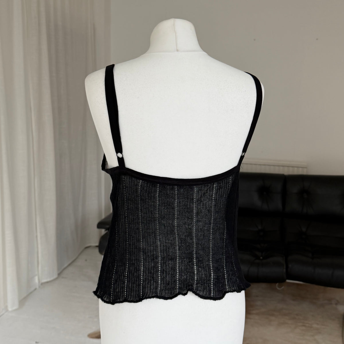 Pointelle Knit Cami & Cardigan Two Piece Set