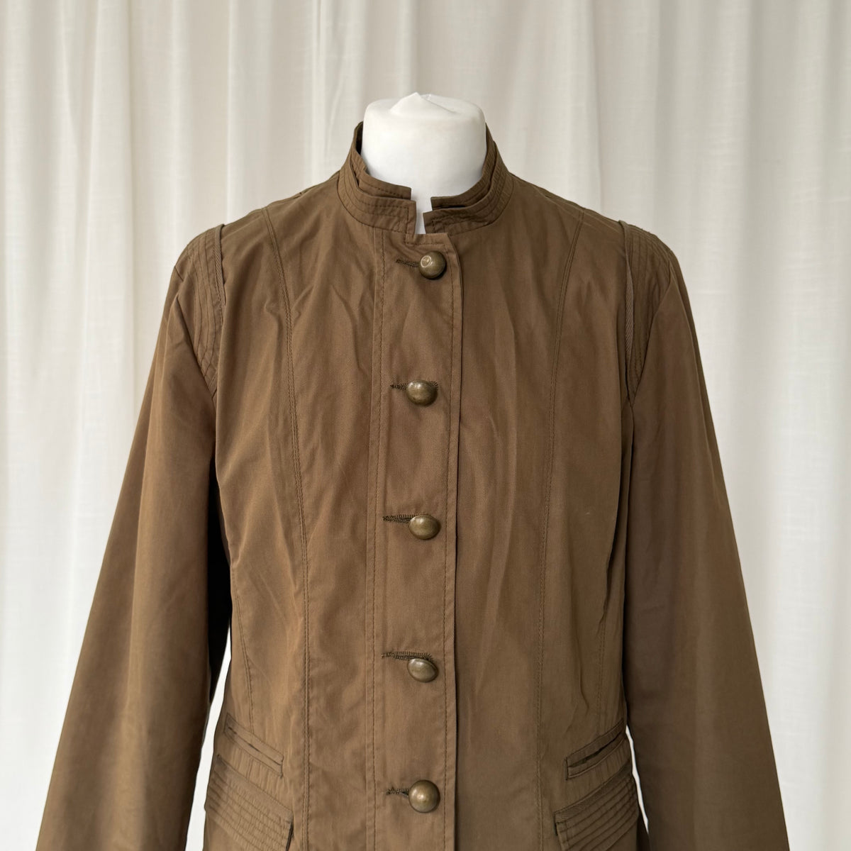 Khaki Military Utility Jacket