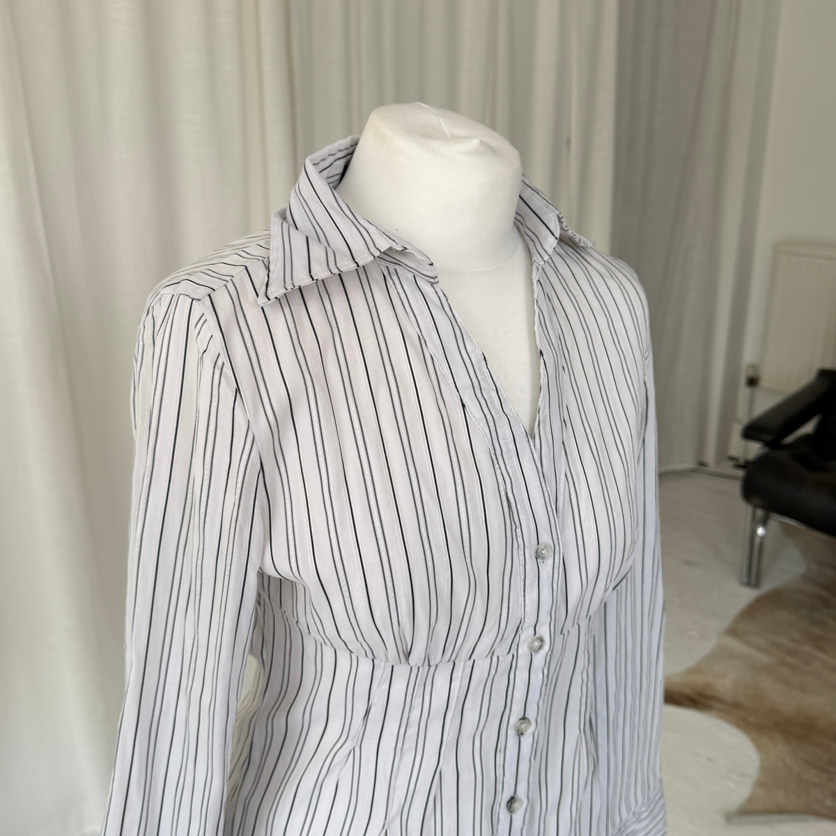 90s Fitted Pinstripe Shirt