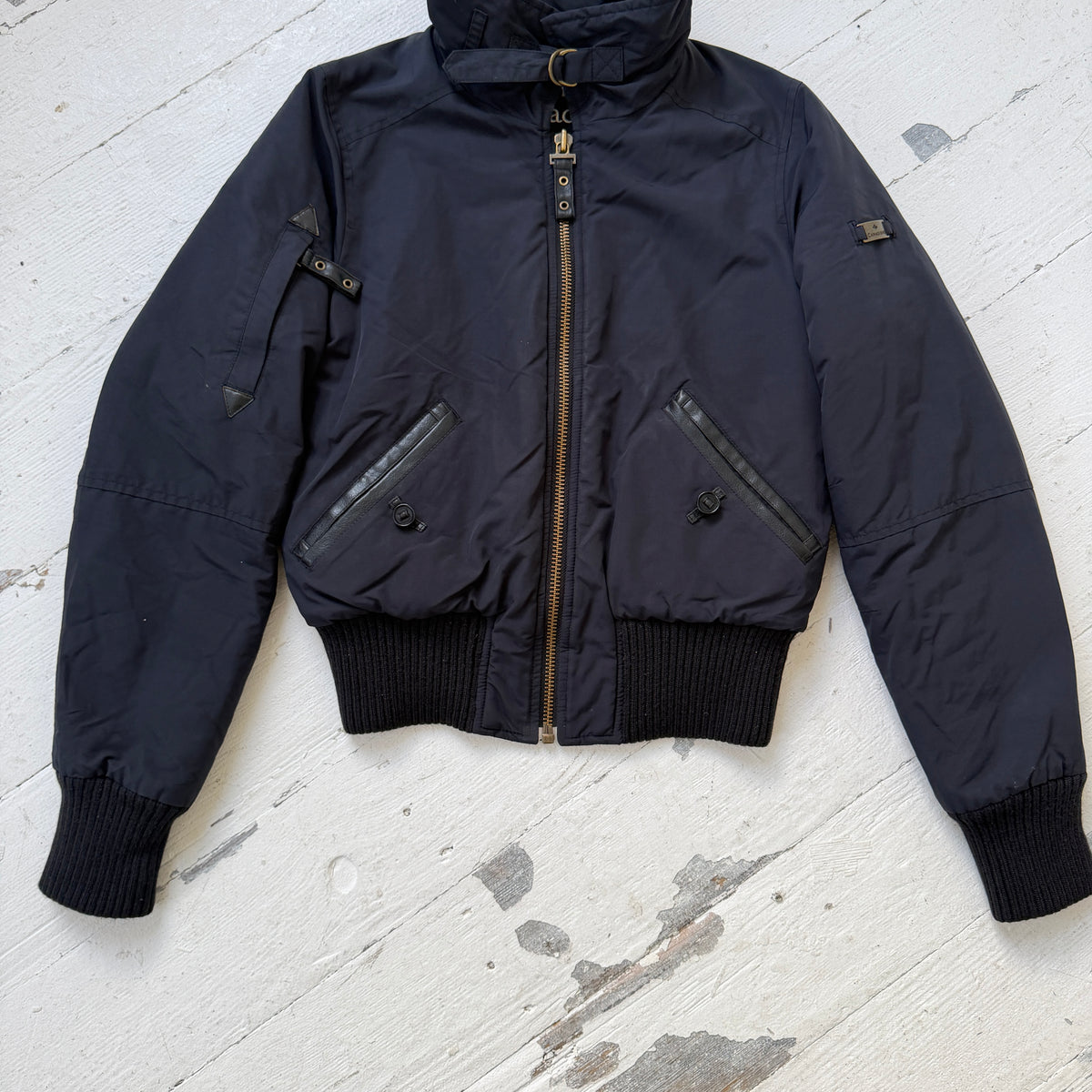 2000s Navy Padded Utility Bomber Jacket