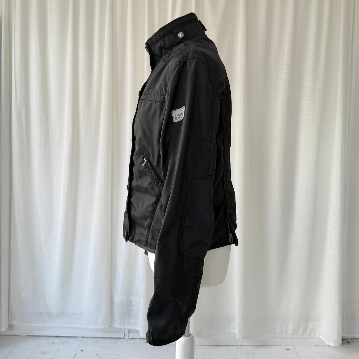 Black Nylon Utility Jacket